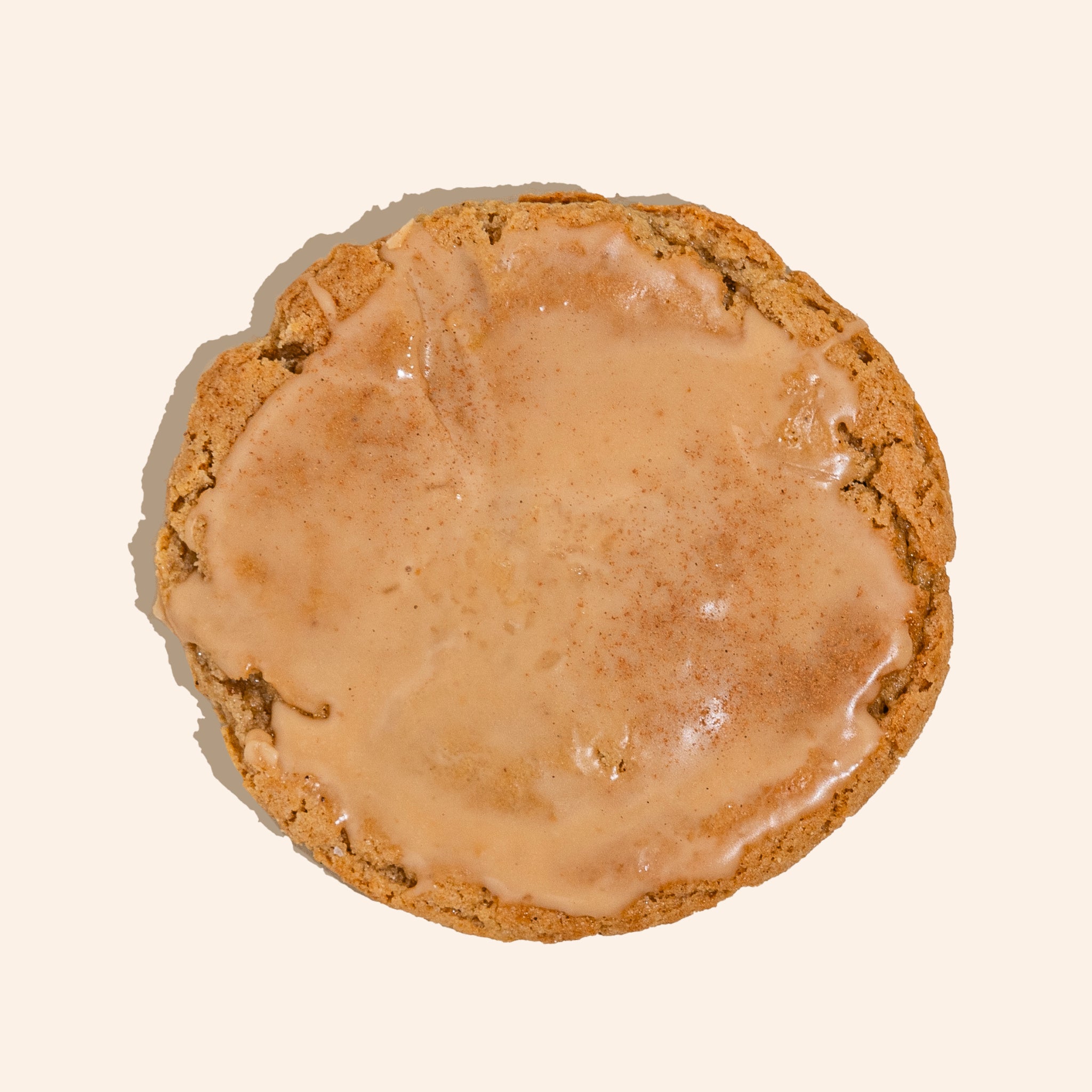 overhead shot of iced chai spiced cookie