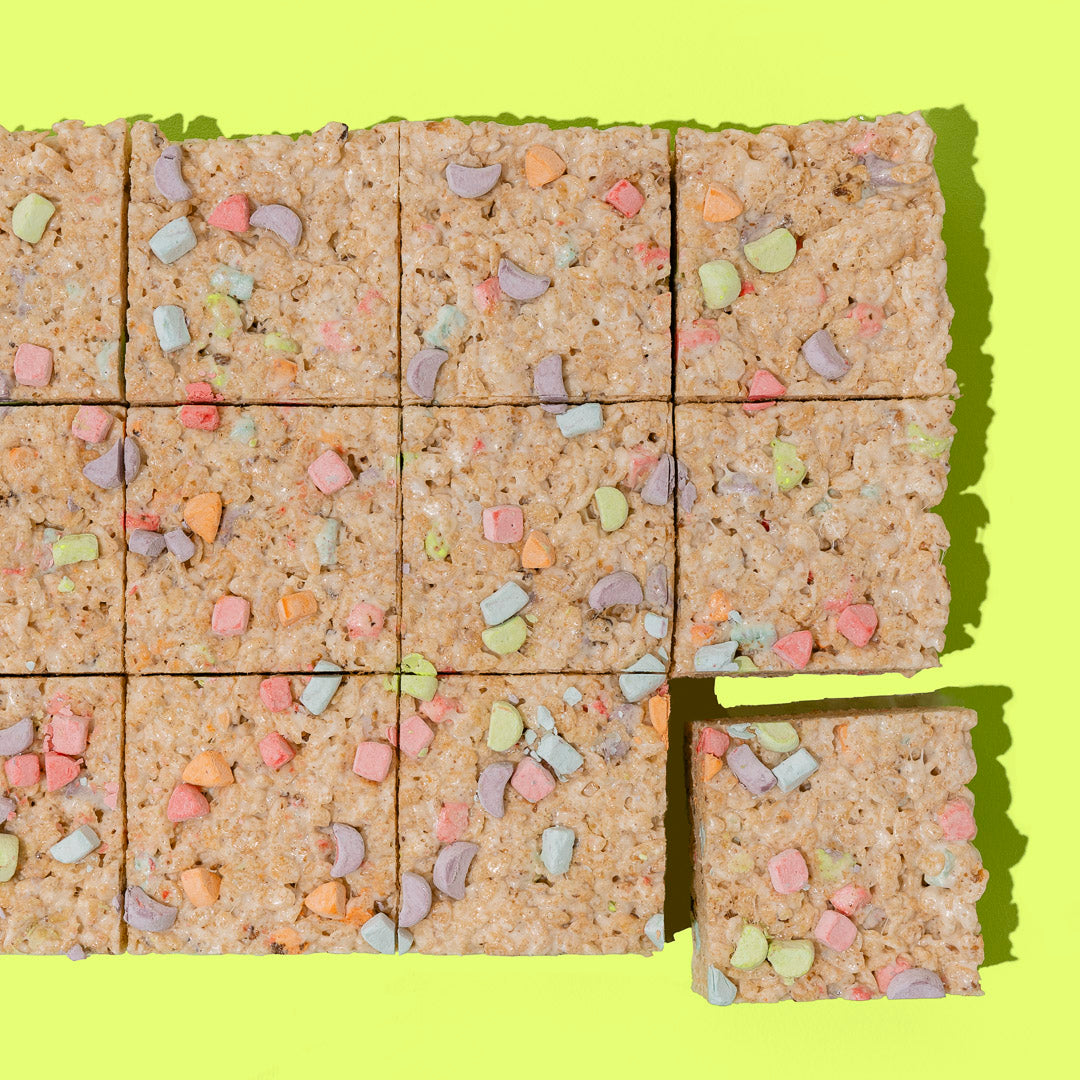 colored marshmallow rice cereal treat bars
