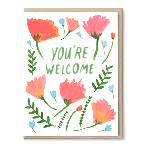 Welcome Flowers Card